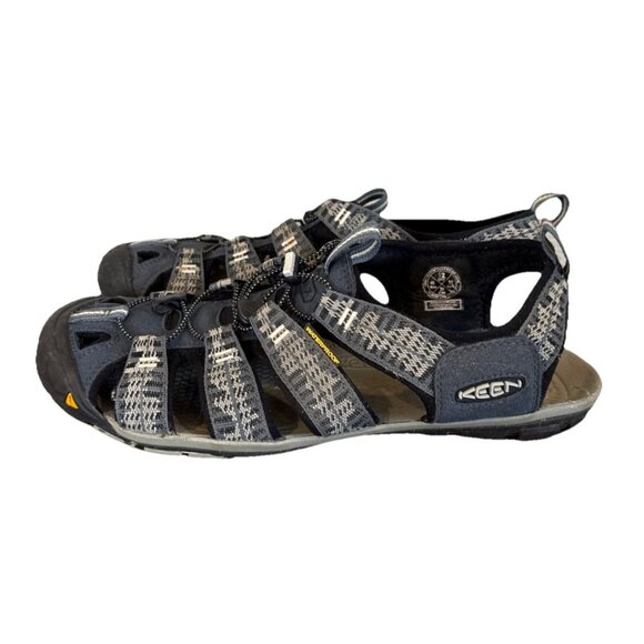 KEEN Clearwater CNX Hiking Sandals Men Size 12 gray Waterproof Beach Closed Tie - Picture 1 of 11